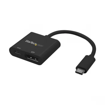 image of StarTech USB C to DisplayPort Adapter with USB Power Delivery 4K 60Hz