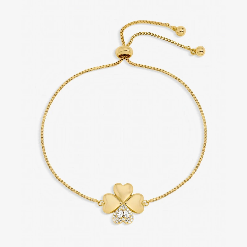 Image of Inicio Gold Plated Crystal Toggle Bracelet - Gift Pouch Chain Bracelets One Size Gold 41178710000