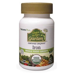 Image of Natures Plus Source of Life Garden Iron Capsules 30 vegetable capsules