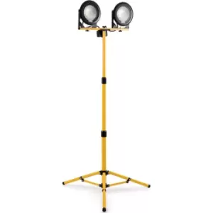 Image of Defender LED Twin Head Work Light Telescopic Tripod 240v