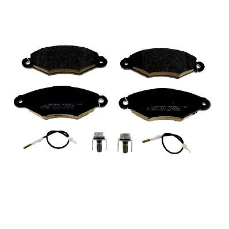 Image of ZIMMERMANN 21981.180.1 Brake pad set Front Axle, incl. wear warning contact, Photo corresponds to scope of supply, with bolts/screws Brake Pad Set,di