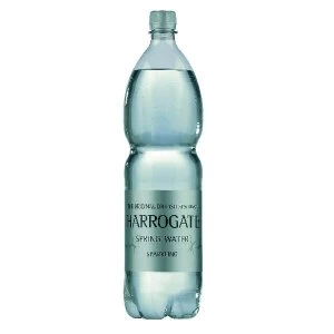 image of Harrogate Spring Bottled Water Sparkling 1.5L PET Silver LabelCap Pa