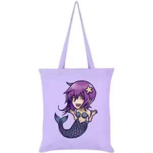 Image of Grindstore Anime Mermaid Tote Bag (One Size) (Lilac) - Lilac
