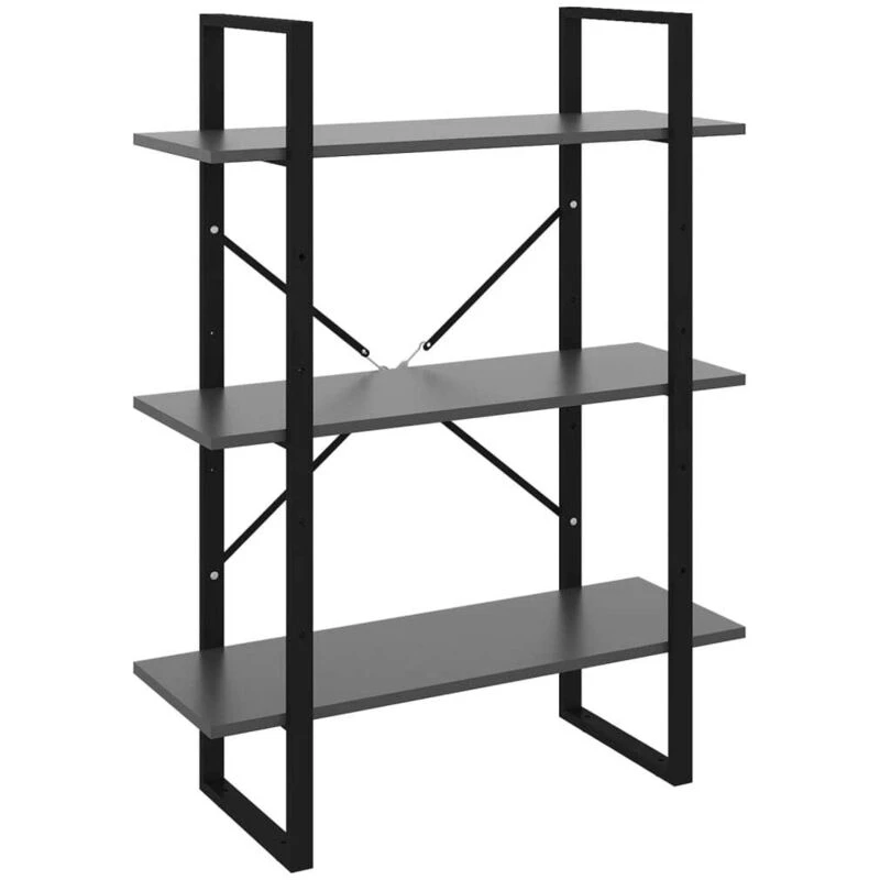 Image of VIDAXL Book Cabinet Grey 80x30x105cm Engineered Wood Vidaxl 8720286568194