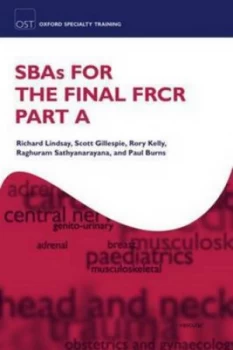 Image of Sbas for the Frcr Part 2a by Richard Lindsay Book