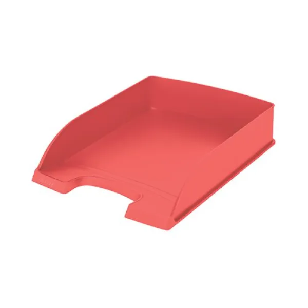 image of Leitz Recycle Letter Tray Plus A4 Red 52275020