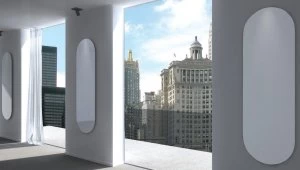 Image of Wickes Soap Ellipse Water Glass Radiator - White 1380 x 500 mm