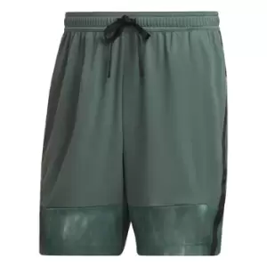 Image of adidas AEROREADY Workout Chalk Print Training Shorts Mens - Green Oxide / Black