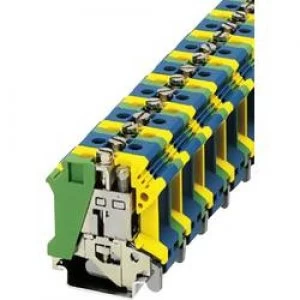 Image of PEN feed through terminal block UIK 16 PEN Phoenix Contact Green yello