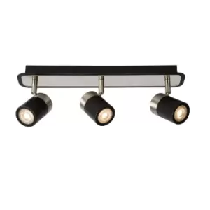 image of Lennert Modern Ceiling Spotlight Bar - LED Dim. - GU10 - 3x5W 3000K - Black