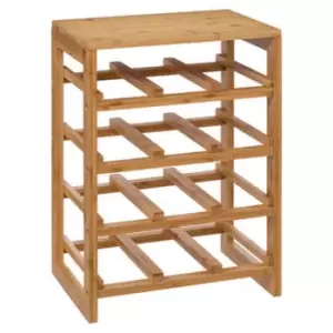 image of 5Five 12 Bottle Modular Bamboo Wine Rack