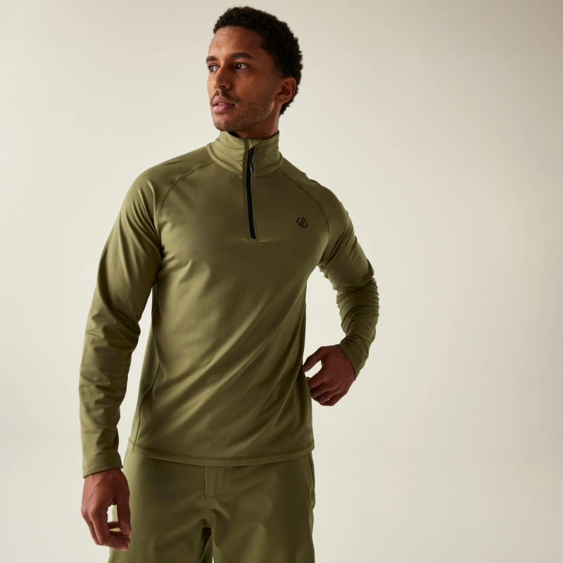 Image of Dare 2b Dare 2b Men 'Fuse Up II' Active Stretch Fleece in Green Size: Small Green S Male 5063516187691