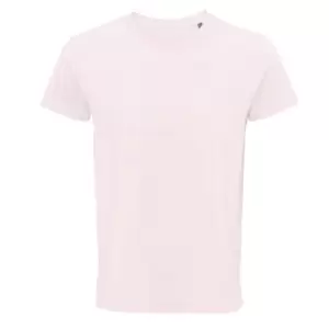 image of SOLS Mens Crusader Organic T-Shirt (XL) (Pale Pink)