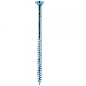 Image of Select Hardware Cross Recessed Countersunk Woodscrews Steel Hardened Twin Thread Bright Zinc Plated 1/2" X No. 6 50 Pack