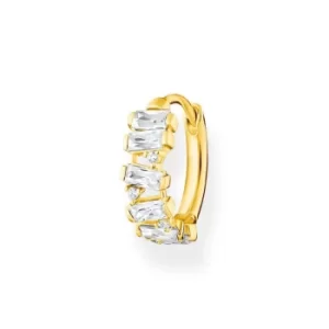 Image of Thomas Sabo Charm Club Charming Gold Baguette Hoop Singular Earring