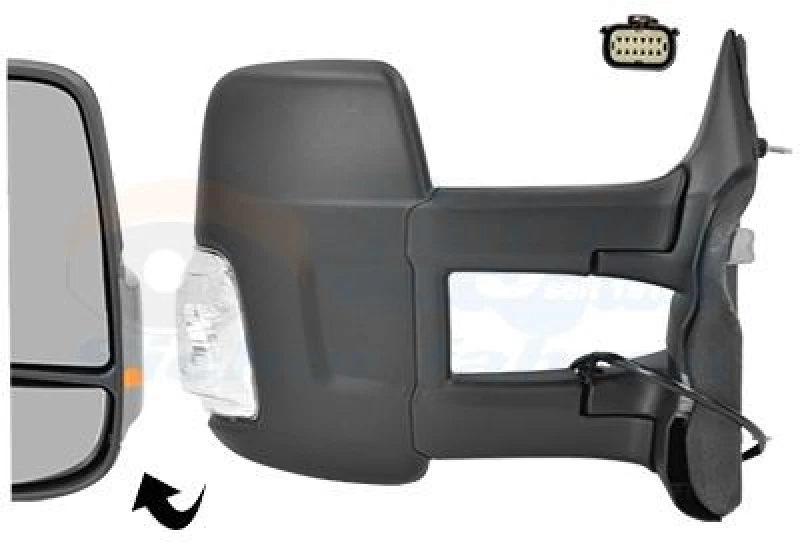 Image of VAN WEZEL Wing mirror VAN WEZEL 1992822