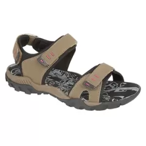 Image of PDQ Womens/Ladies Toggle & Touch Fastening Sports Sandals (8 UK) (Taupe)