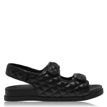 image of Kangol Quilt Sandal - Black