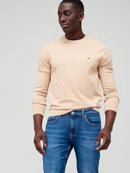 Image of Tommy Hilfiger 1986 Knitted Jumper - Clayed Pebble, Clayed Pebble, Size L, Men
