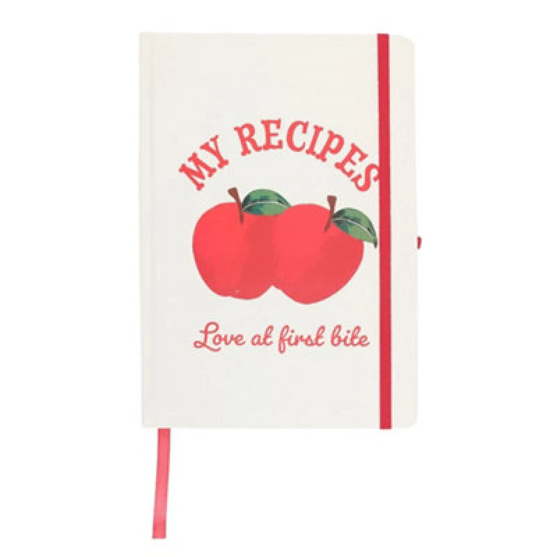 Image of Something Different Something Different My Recipes A5 Notebook with Pen in White White One Size Unisex 5063703960359