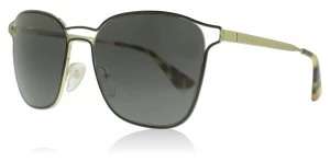 image of Prada PR54TS Sunglasses Black Pale Gold 1AB5S0 55mm