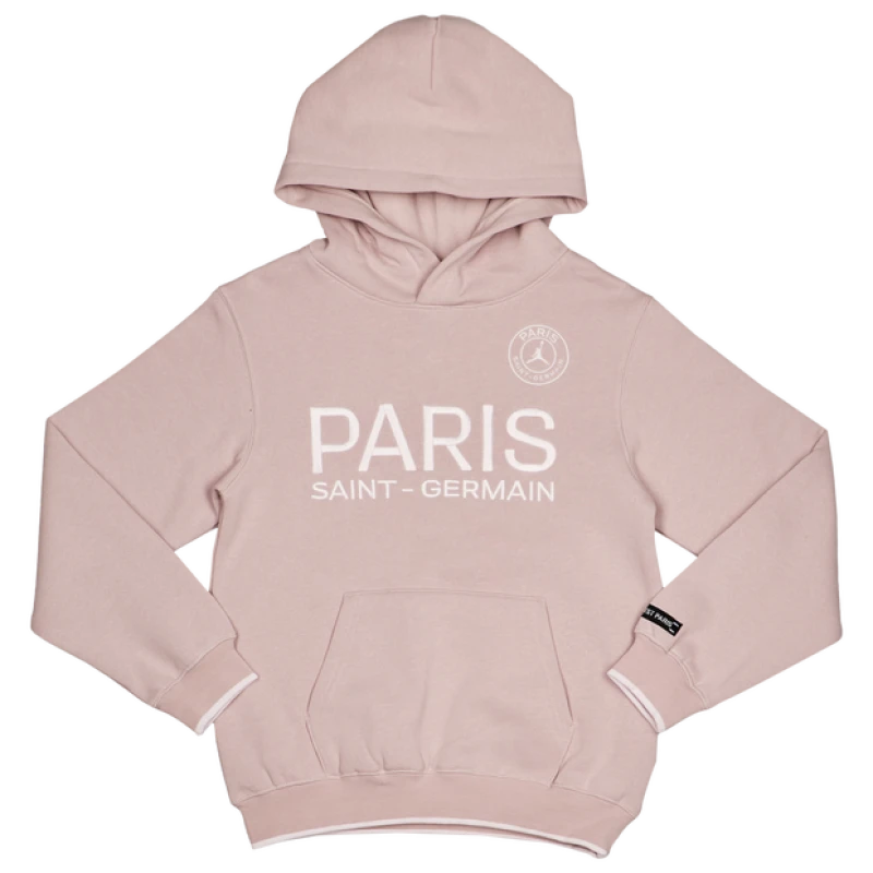 Image of Jordan PSG Kid's Hoodies - Pink - Size 13 - 15 Years - Cotton Fleece