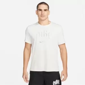 Image of Nike Dri-FIT Run Division Miler Mens Short-Sleeve Running Top - Grey