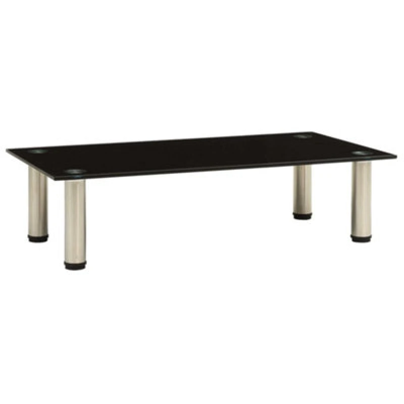 Image of VIDAXL TV Stand Black 60x35x17cm Tempered Glass Vidaxl 8720286056882