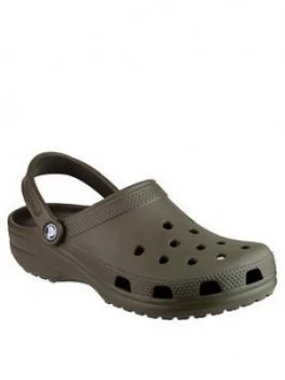 Image of Crocs Classic Clogs - Brown, Size 8, Men