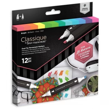 image of Spectrum Noir Classique Create Marker Pen Set Bright Set of 12