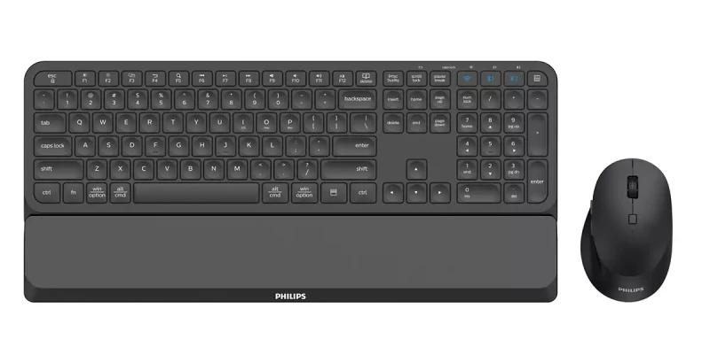 Image of Philips 6000 series SPT6607B/00 keyboard Mouse included Home RF Wirele