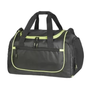 Image of Shugon Piraeus Shoulder Strap Holdall Bag (One Size) (Black/Green)