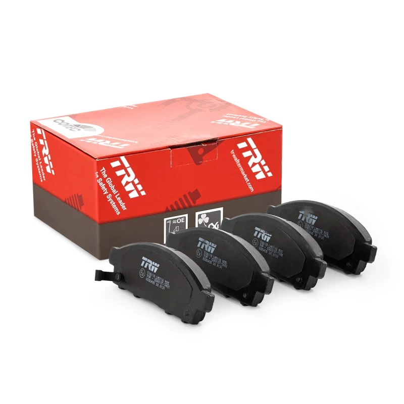 Image of TRW GDB3435 Brake pad set not prepared for wear warning indicator Brake Pad Set,disc brake (402)