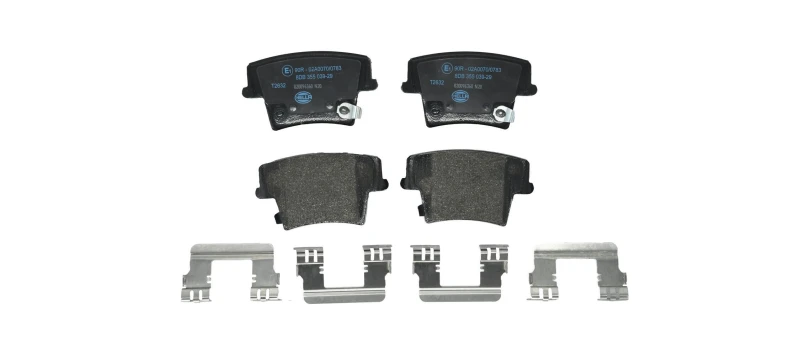Image of HELLA Brake pad set HELLA 8DB 355 039-291