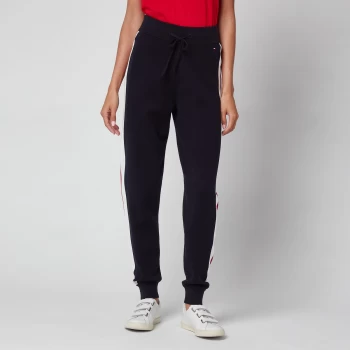 Image of Tommy Hilfiger Womens Global Stripe Jogger Bottoms - Desert Sky - M