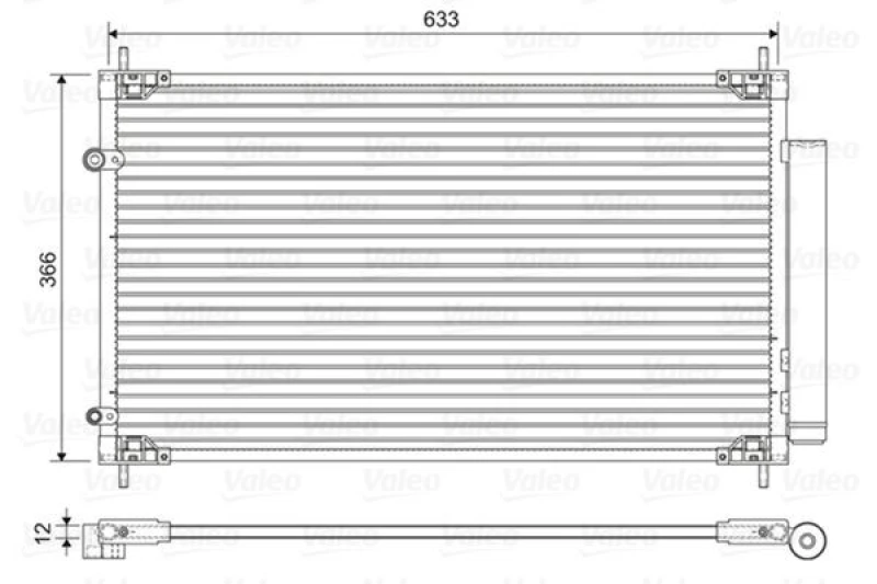 Image of Air conditioning condenser VALEO 822604