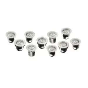 image of Robus VITA 3.6W White LED Circular IP68 Deck Lights With 10 Fittings Kit - R3LED10S-01