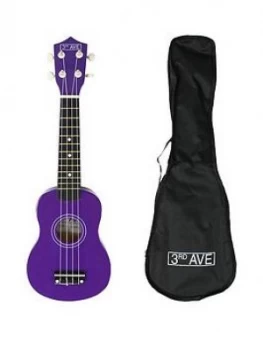 image of 3Rd Avenue Soprano Ukulele - Purple