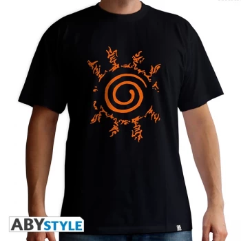 Image of Naruto Shippuden - Seal Mens Large T-Shirt - Black