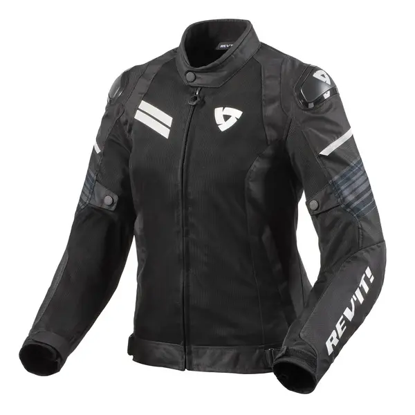 Image of REV'IT! Apex Air H2O Jacket Lady Black White Size 40