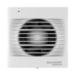 image of Envirovent Profile 100mm 4" Axial Extractor Fan for Kitchen & Bathroom with Humidistat & Timer - PRO100HT