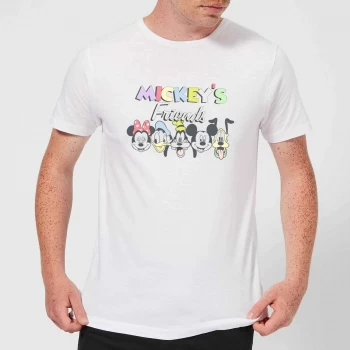 Disney Mickey's Friends Mens T-Shirt - White - XS