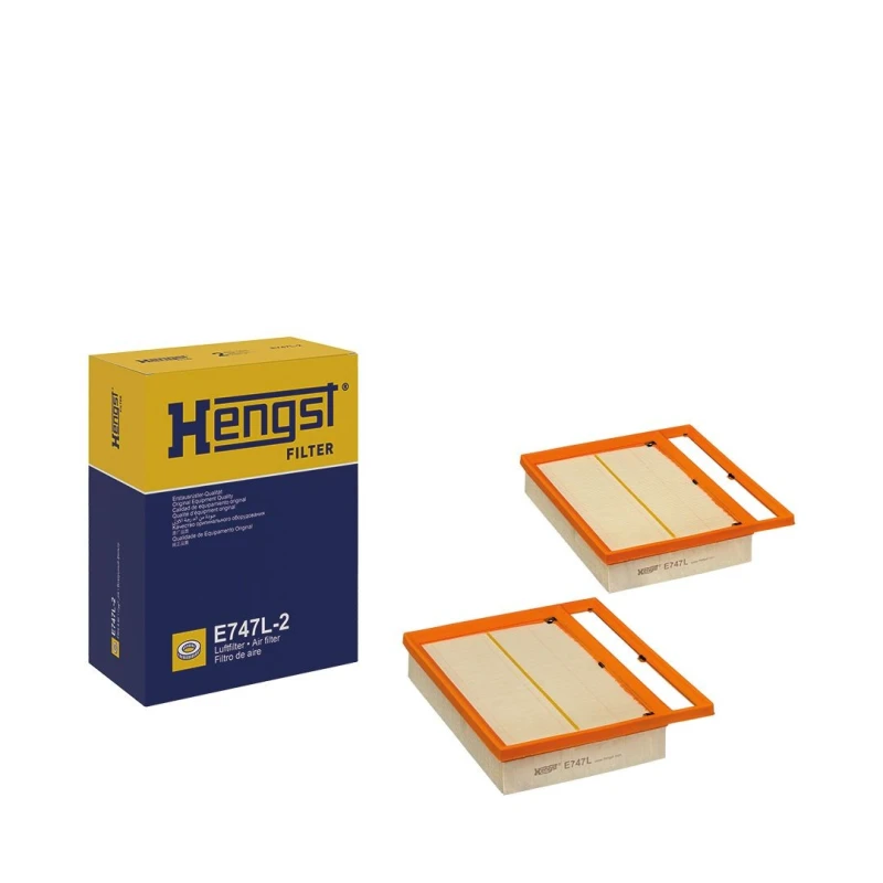 Image of HENGST FILTER E747L-2 Air filter Air Filter (8)