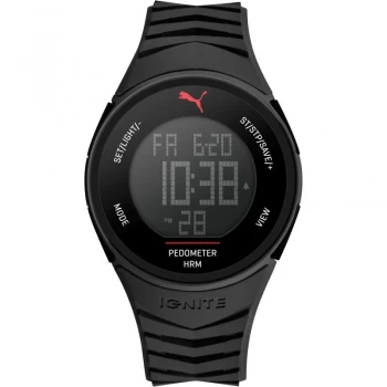 image of Unisex Puma PU91135 IGNITE - Black Alarm Chronograph Watch