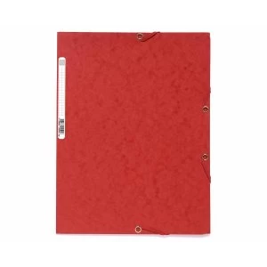 Image of Exacompta Nature Future 3-Flap Elasticated Folder A4 250 Sheets 240 x 320 mm Pressboard Red