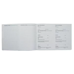 Image of Collins A5 Accident Report Book Landscape Ref ARB2