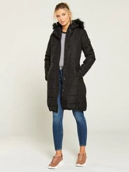 image of Regatta Fermina Parka Jacket - Black, Size 14, Women