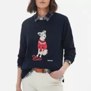 Image of Barbour Fareham Cotton and Cashmere Jumper - UK 10