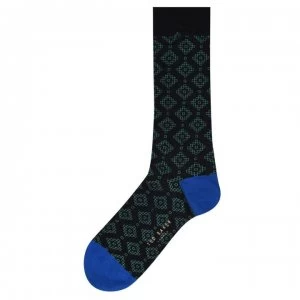 Image of Ted Baker Elktrik Print Socks - BLACK