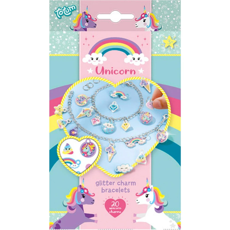 Image of Totum Unicorn Puffy Charm Bracelets Multi unisex